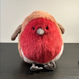Rare/Jellycat Plush Red and Brown Bird Toy